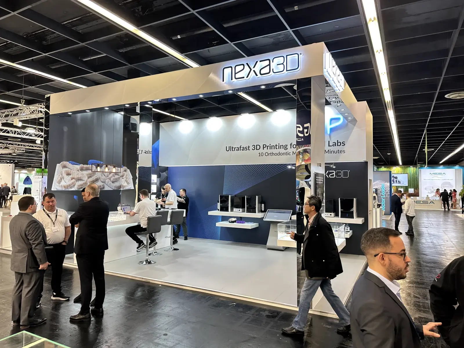 Nexa3D dental exhibition stand at IDS 2023 in Cologne, Germany